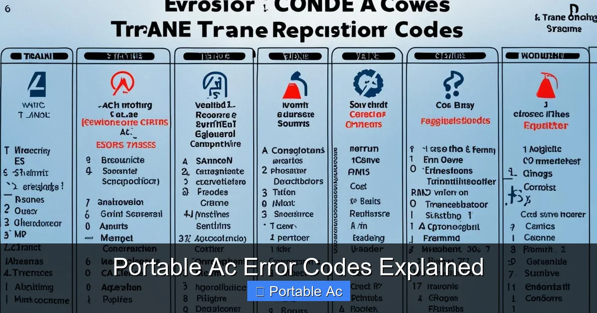 Portable Ac Error Codes Explained