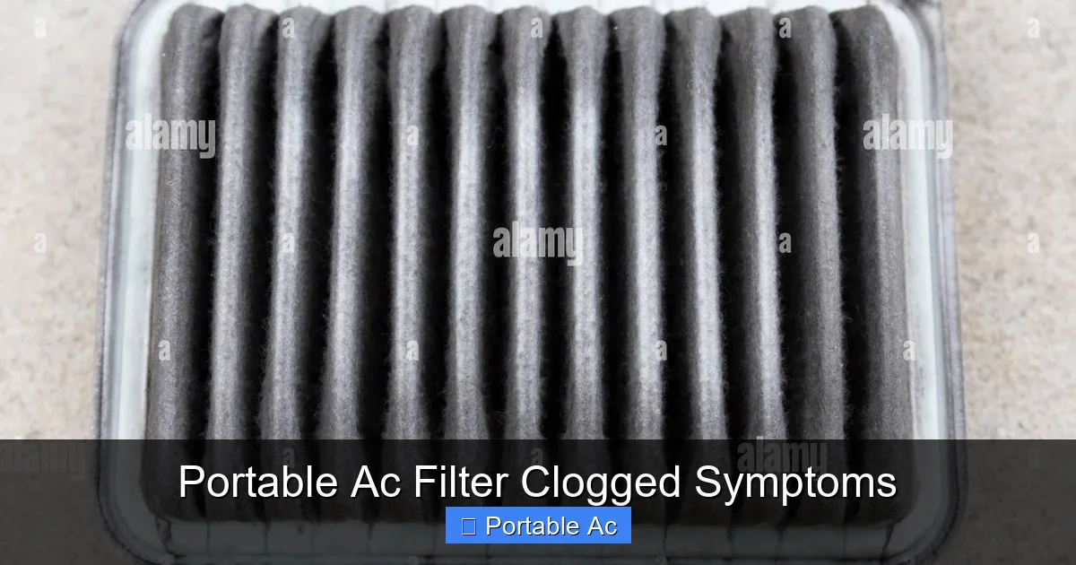 Portable Ac Filter Clogged Symptoms