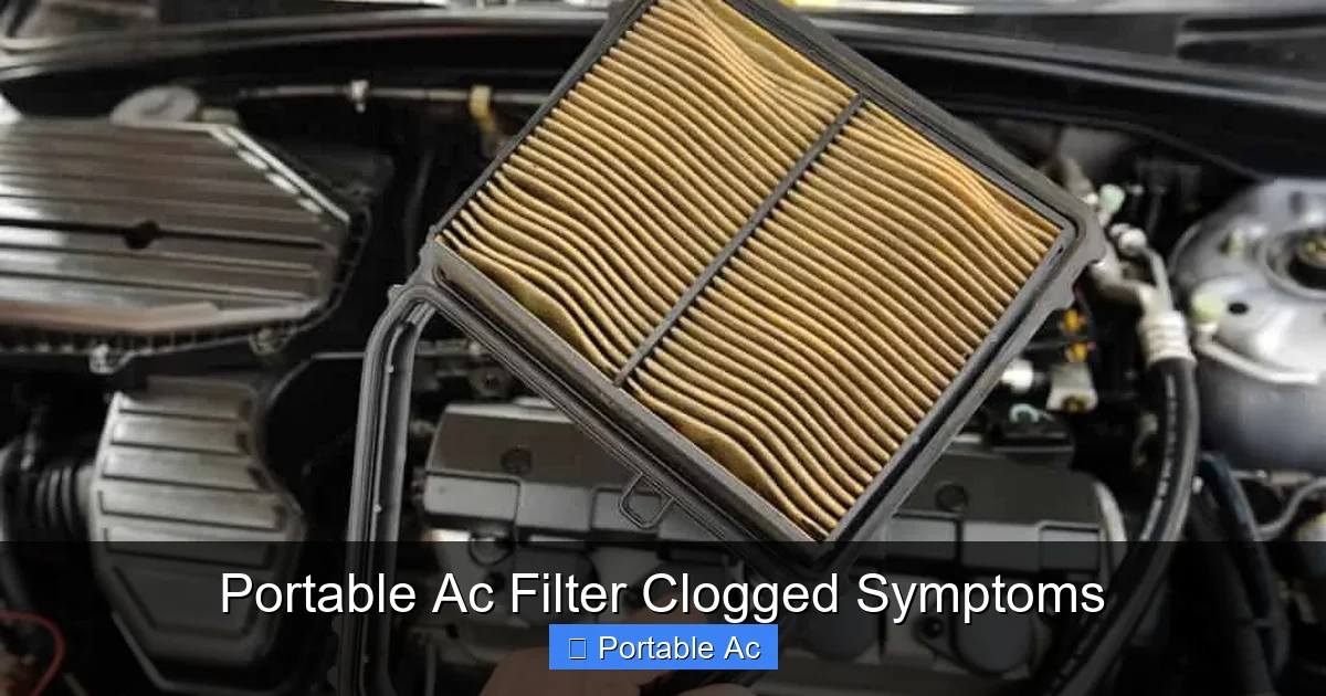 Portable Ac Filter Clogged Symptoms