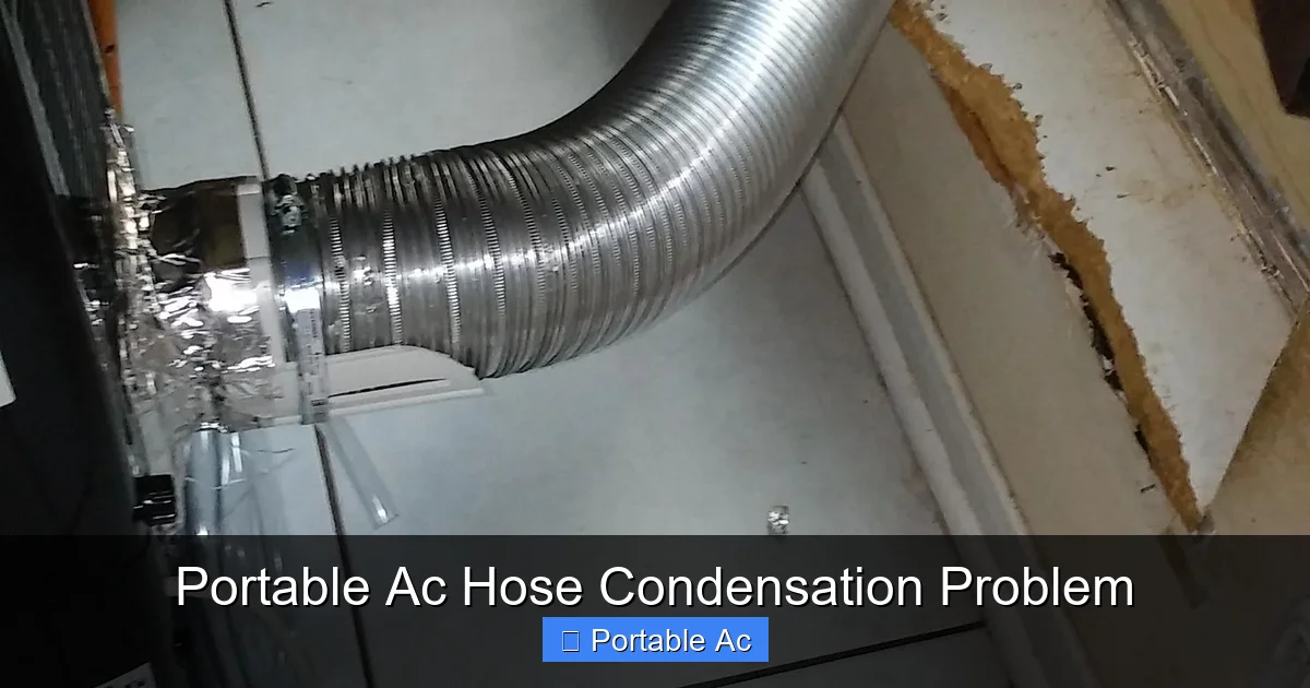 Portable Ac Hose Condensation Problem