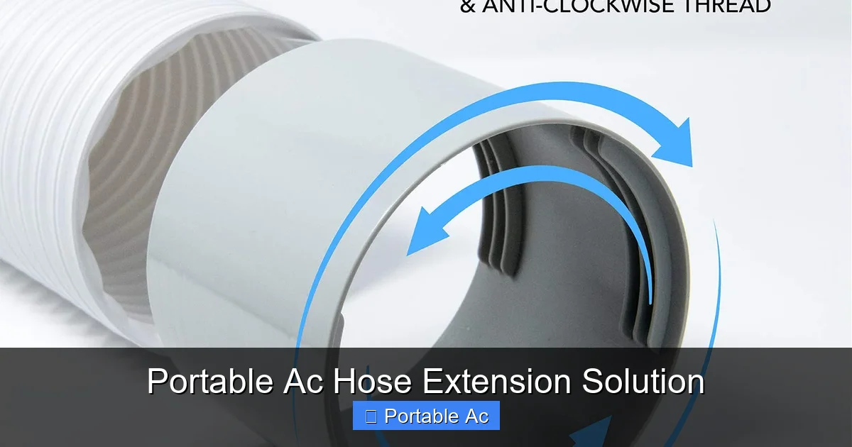 Portable Ac Hose Extension Solution