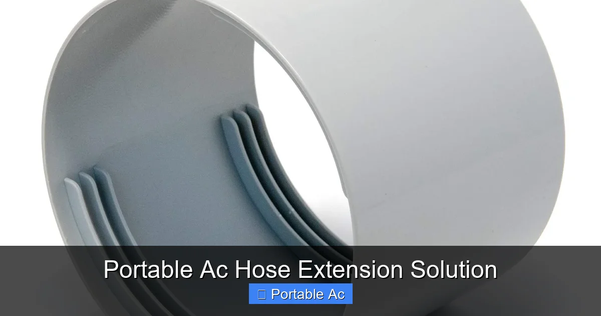 Portable Ac Hose Extension Solution