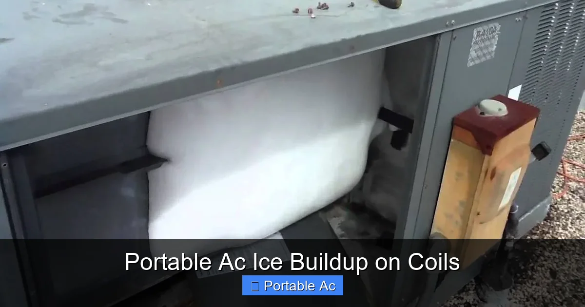 Portable Ac Ice Buildup on Coils