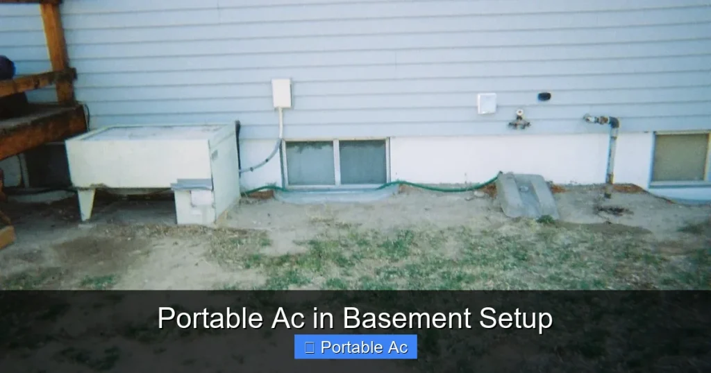 Portable Ac in Basement Setup