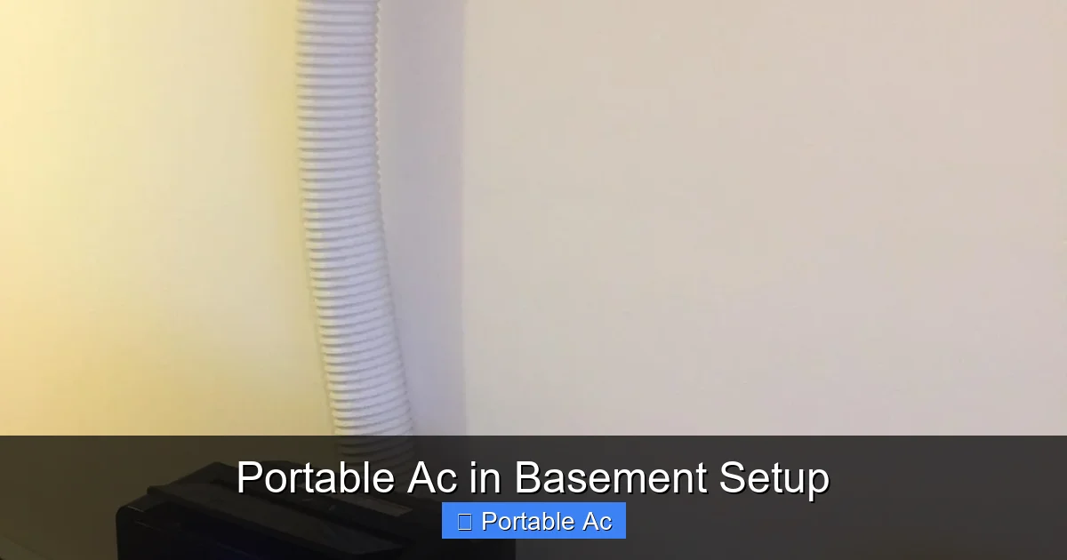 Portable Ac in Basement Setup