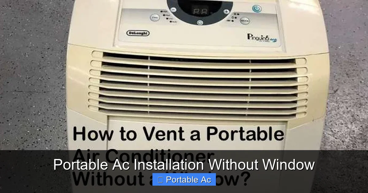 Portable Ac Installation Without Window