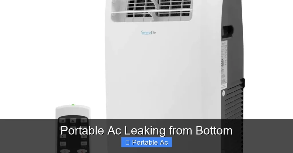 Portable Ac Leaking from Bottom