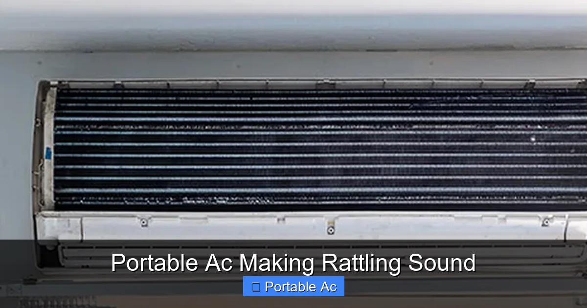 Portable Ac Making Rattling Sound