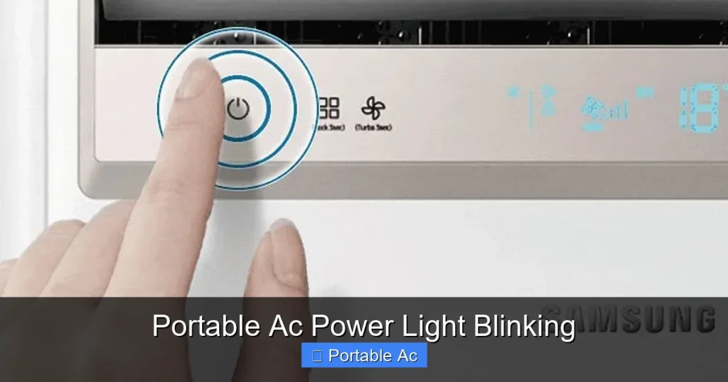 Portable Ac Power Light Blinking