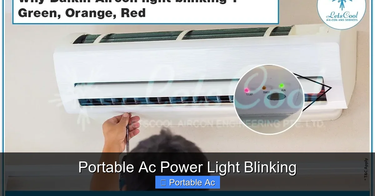 Portable Ac Power Light Blinking