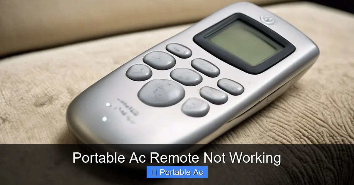 Portable Ac Remote Not Working
