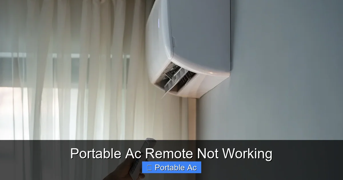 Portable Ac Remote Not Working