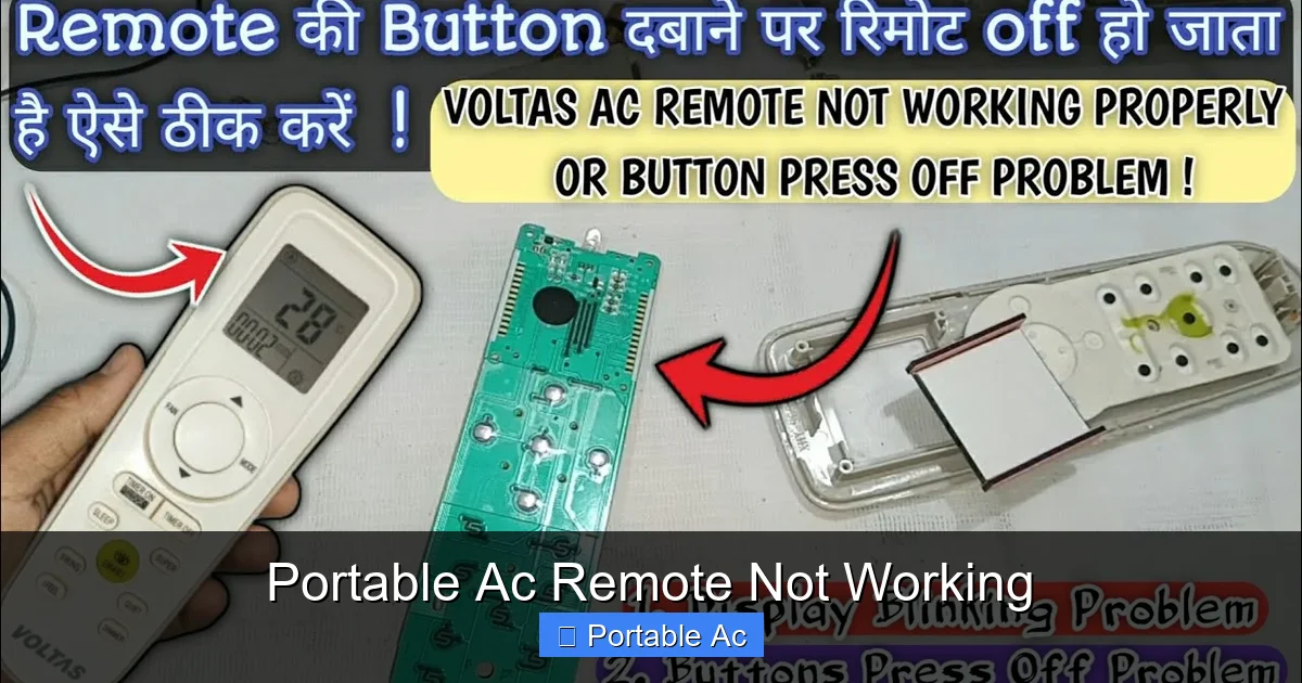 Portable Ac Remote Not Working