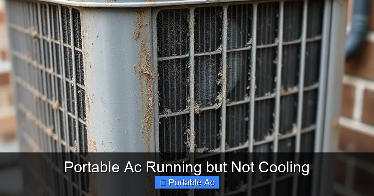 Portable Ac Running but Not Cooling