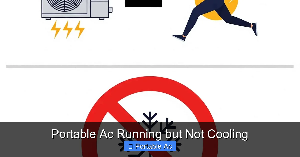 Portable Ac Running but Not Cooling