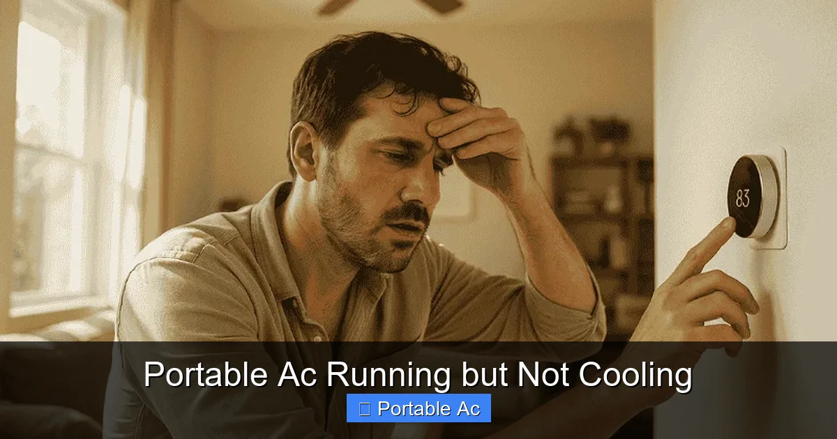 Portable Ac Running but Not Cooling