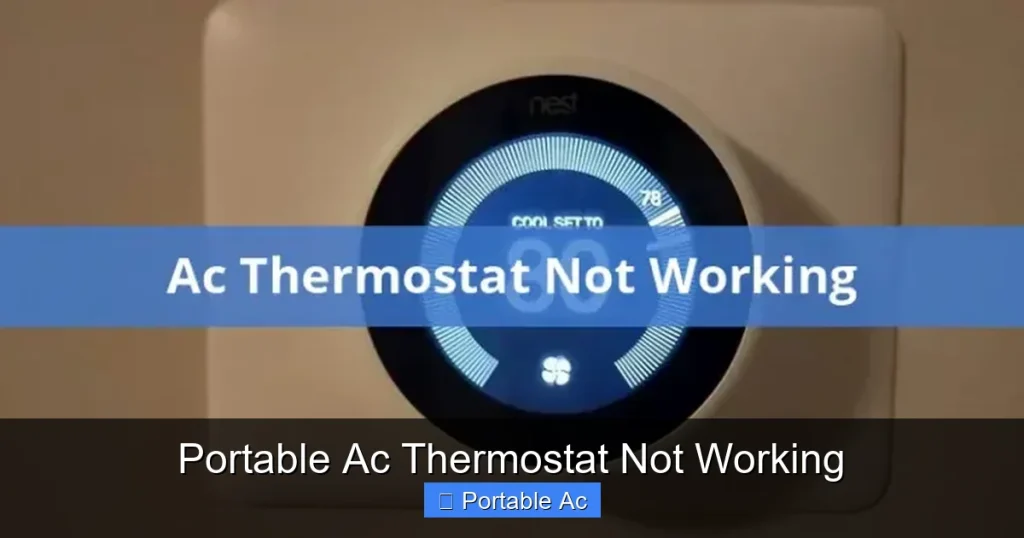 Portable Ac Thermostat Not Working
