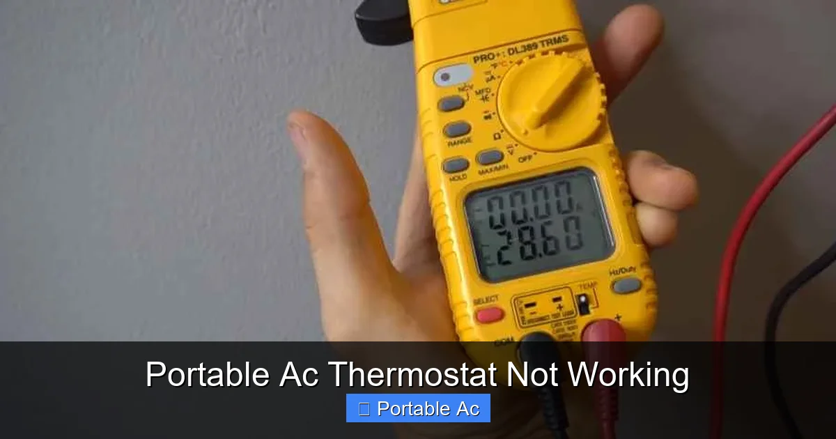 Portable Ac Thermostat Not Working