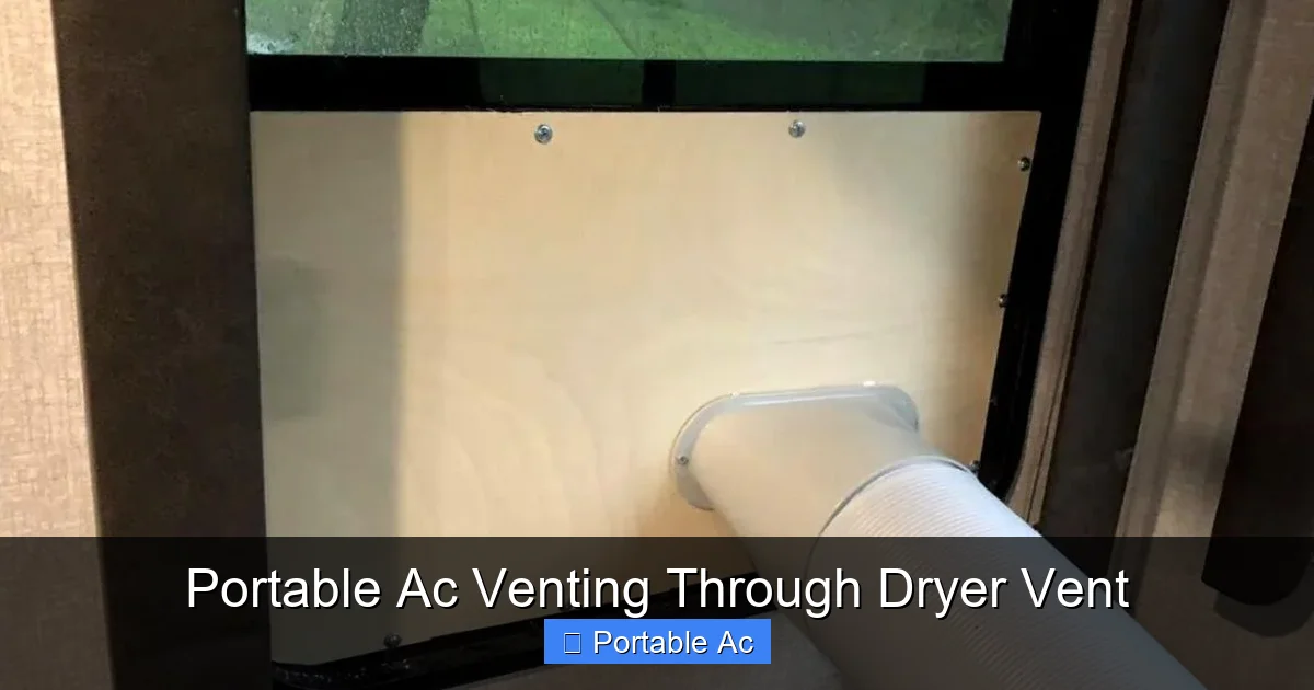 Portable Ac Venting Through Dryer Vent
