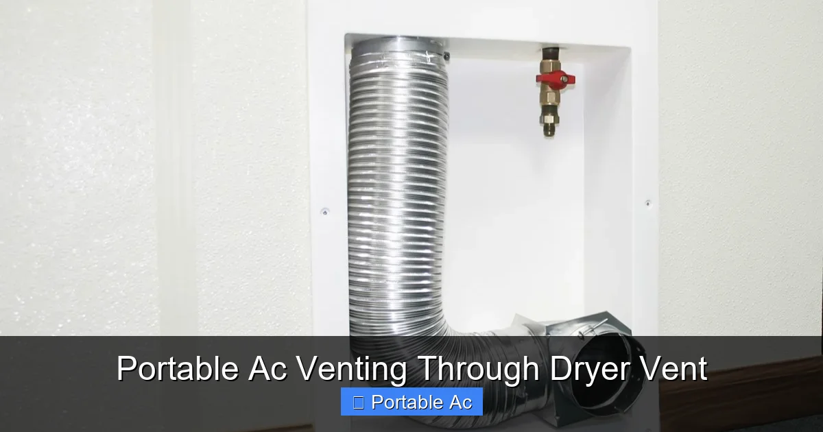 Portable Ac Venting Through Dryer Vent
