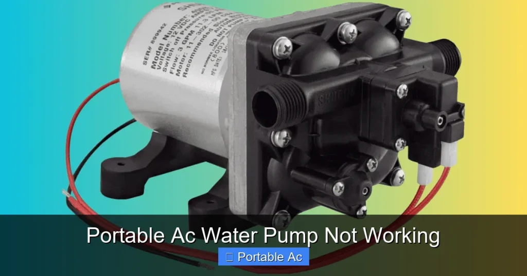 Portable Ac Water Pump Not Working