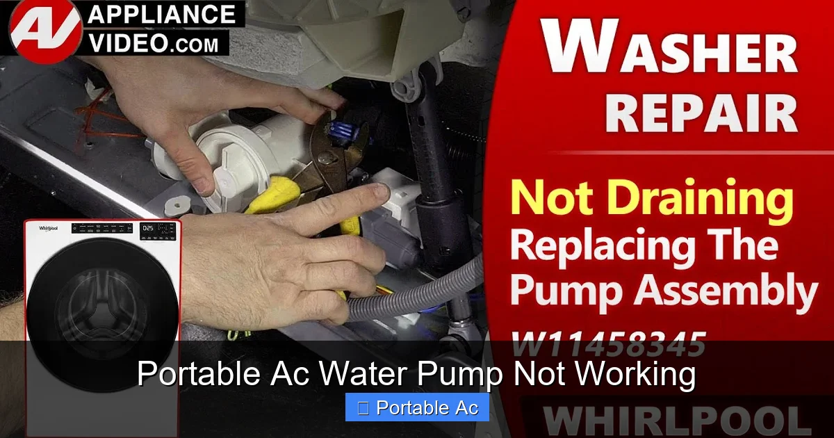 Portable Ac Water Pump Not Working