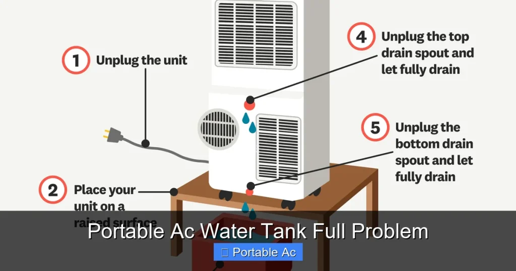 Portable Ac Water Tank Full Problem
