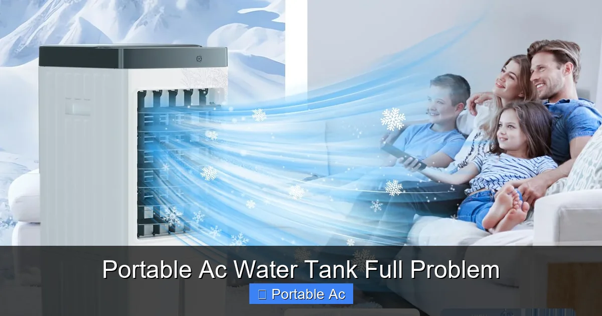 Portable Ac Water Tank Full Problem