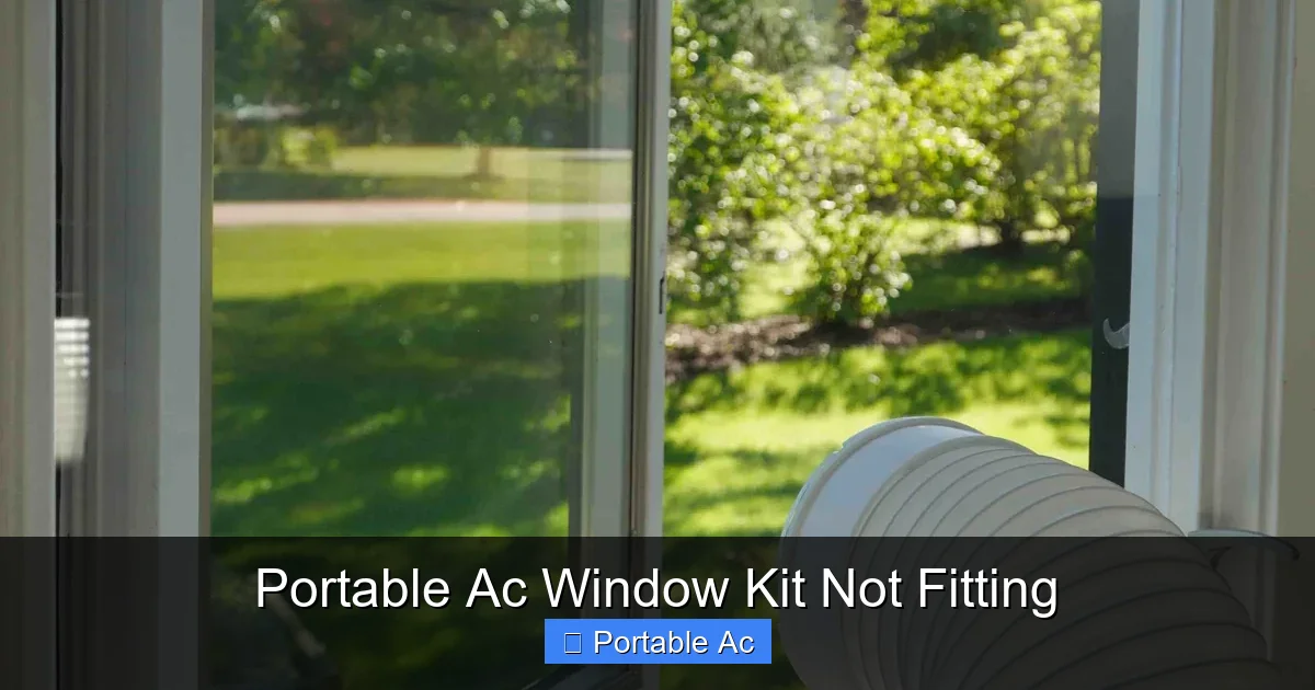 Portable Ac Window Kit Not Fitting