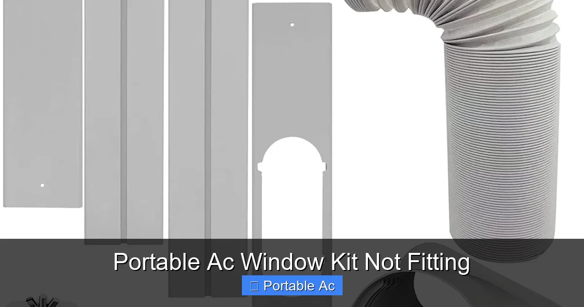 Portable Ac Window Kit Not Fitting