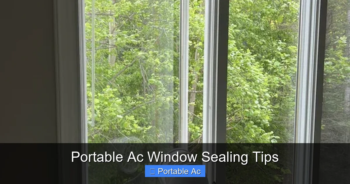 Portable Ac Window Sealing Tips