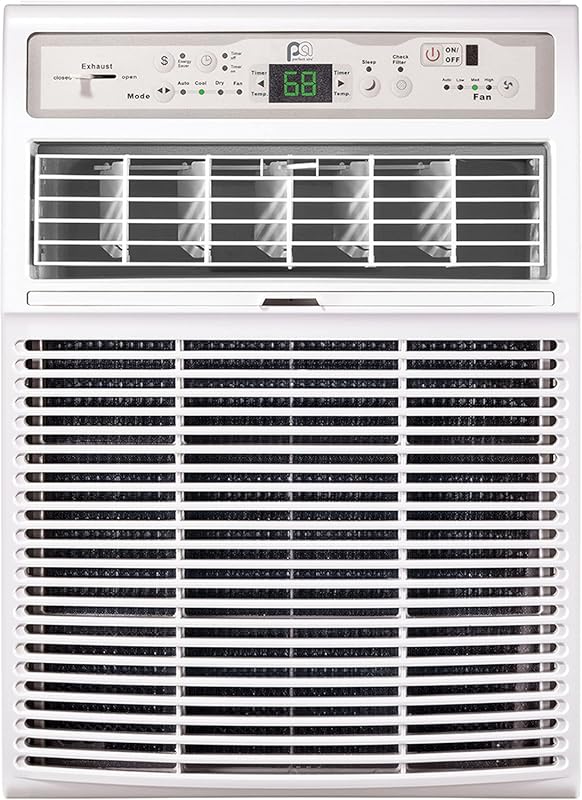 Perfect Aire 10,000 BTU Slider Casement Window AC in Gray for Efficien