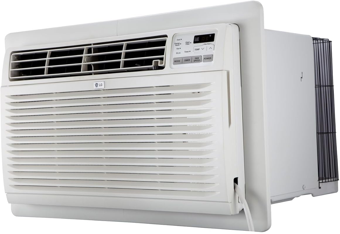 LG 10,000 BTU Through-the-Wall AC for 440 Sq Ft, 3 Speeds, Remote Cont