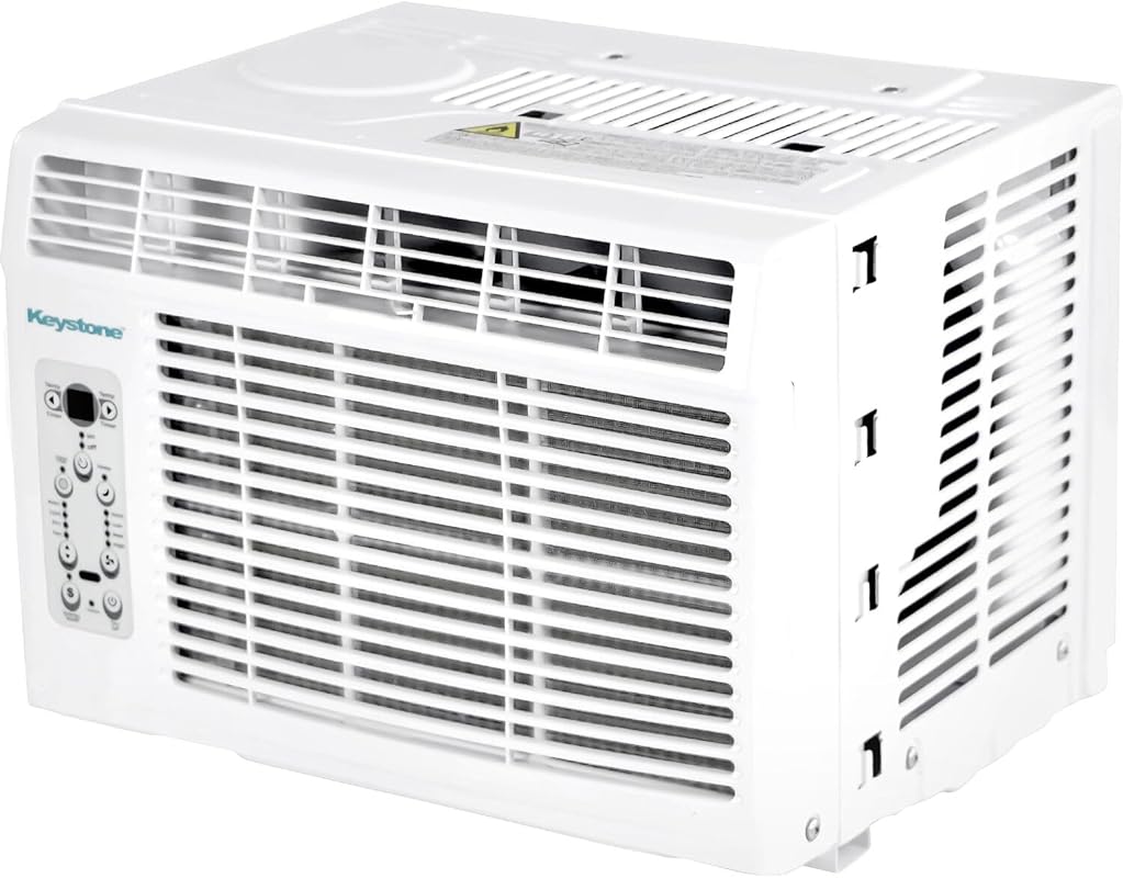 Keystone 6,000 BTU Window AC with Smart Remote for 250 Sq Ft