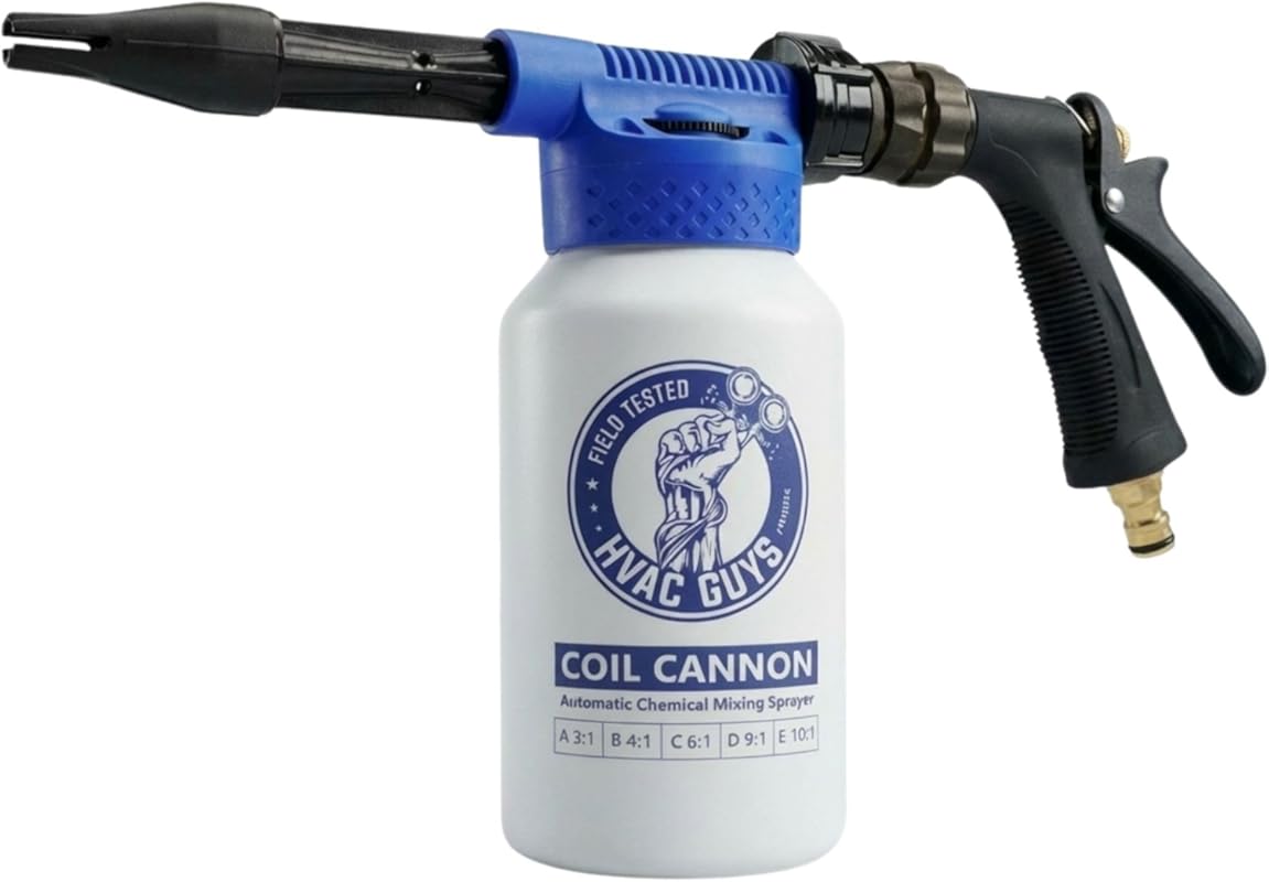 Coil Cannon Automatic Foaming Mixing Sprayer for AC Coil Cleaners with