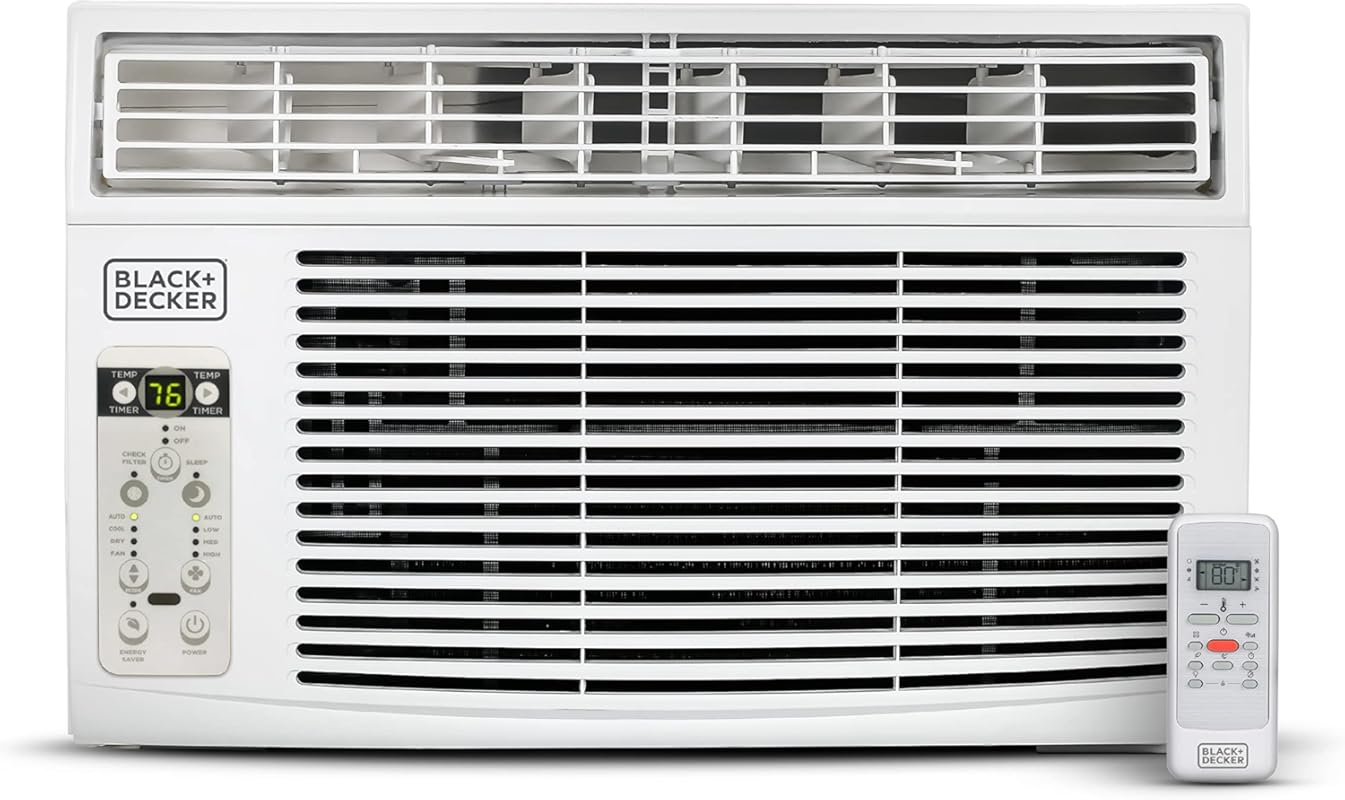BLACK+DECKER 12,000 BTU Window AC for 550 Sq Ft, Remote Control, 3 Spe