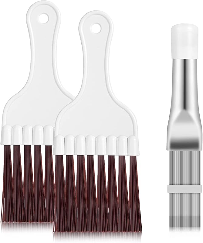 Pimoys 3-in-1 Air Conditioner Fin Comb & Coil Cleaner Set with Stainle