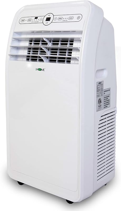 Uhome 12,000 BTU Portable AC with Heat, Fan & Dehumidifier, Remote & W