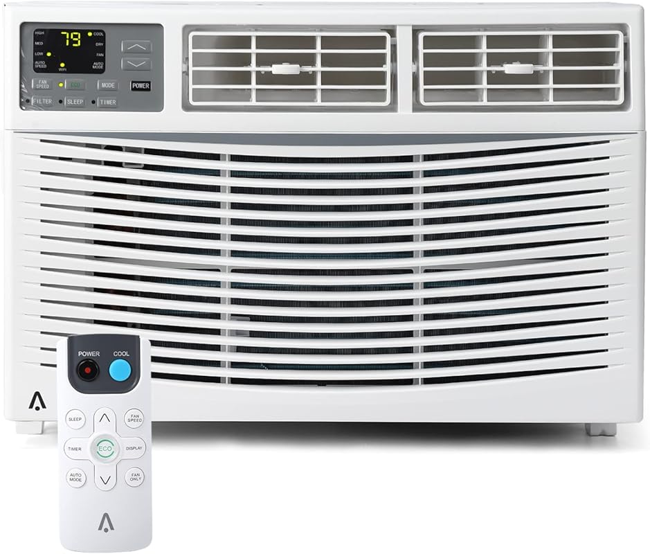 Litake 8,000 BTU Smart Window AC for 350 Sq Ft with WiFi & Remote