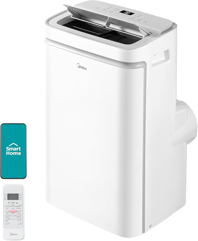 Midea 12,000 BTU Portable AC with Dehumidifier, Alexa/Google Control f