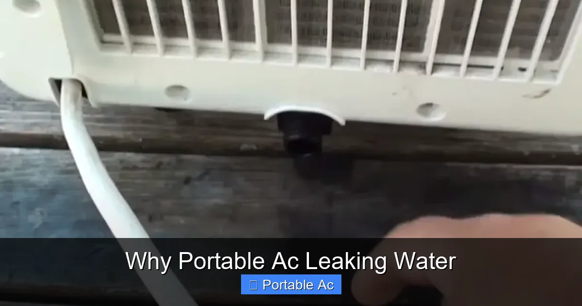 Why Portable Ac Leaking Water